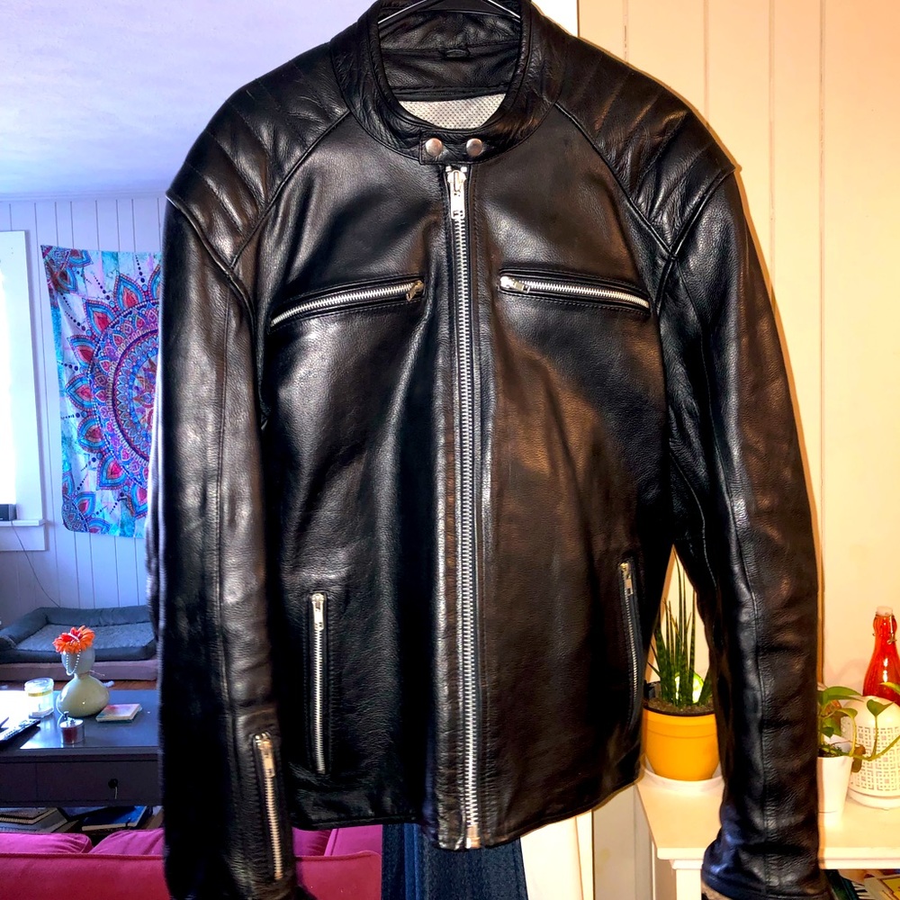 100% genuine leather X Element biker jacket.